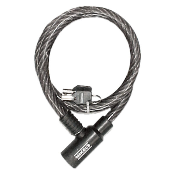 CABLE CANDADO FLEXIBLE LLAVE SEGURIDAD 90 cm